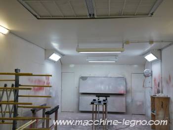 NEUE PROTECHNIK AG Paroi d'aspiration des brouillards de peinture avec unité d'air pulsé NEUE PROTECHNIK AG PT-8400